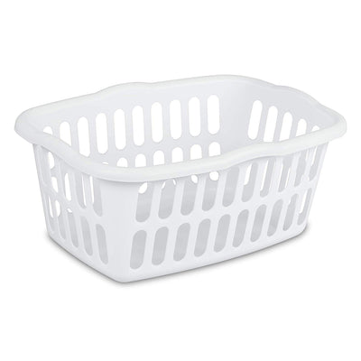 Sterilite 1.5 Bushel Plastic Clothes Laundry Basket Bin, Assorted (24 Pack)