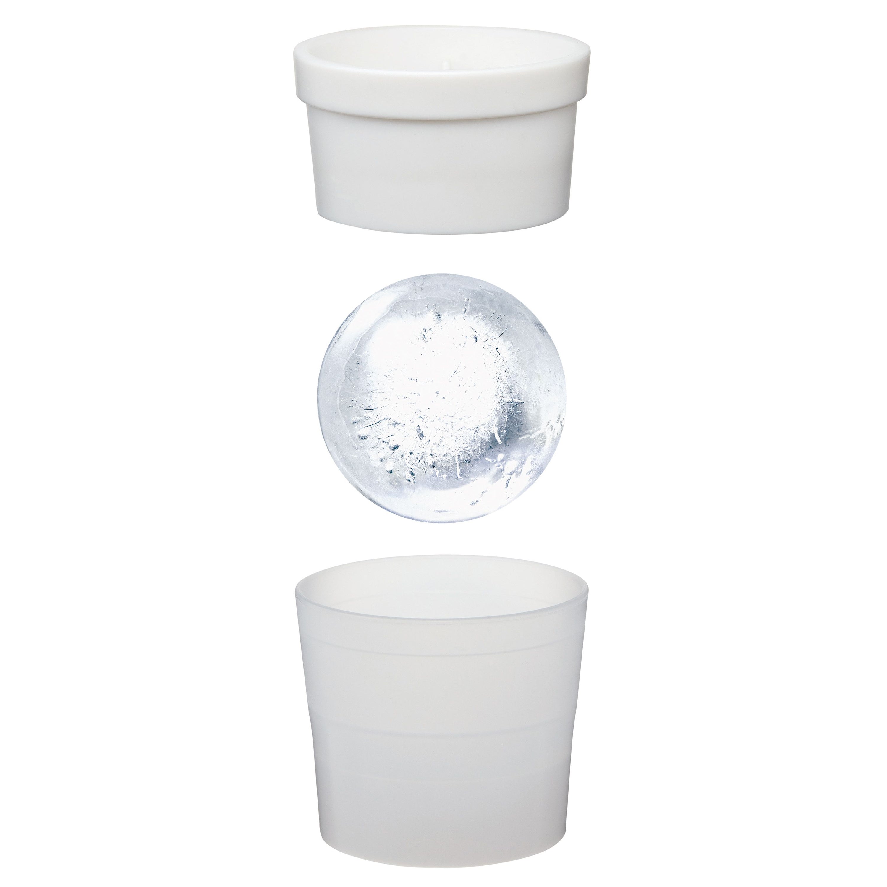 Like-It Black Large Crystal Clear Round Ice Ball Sphere Maker Mold (4 Pack)