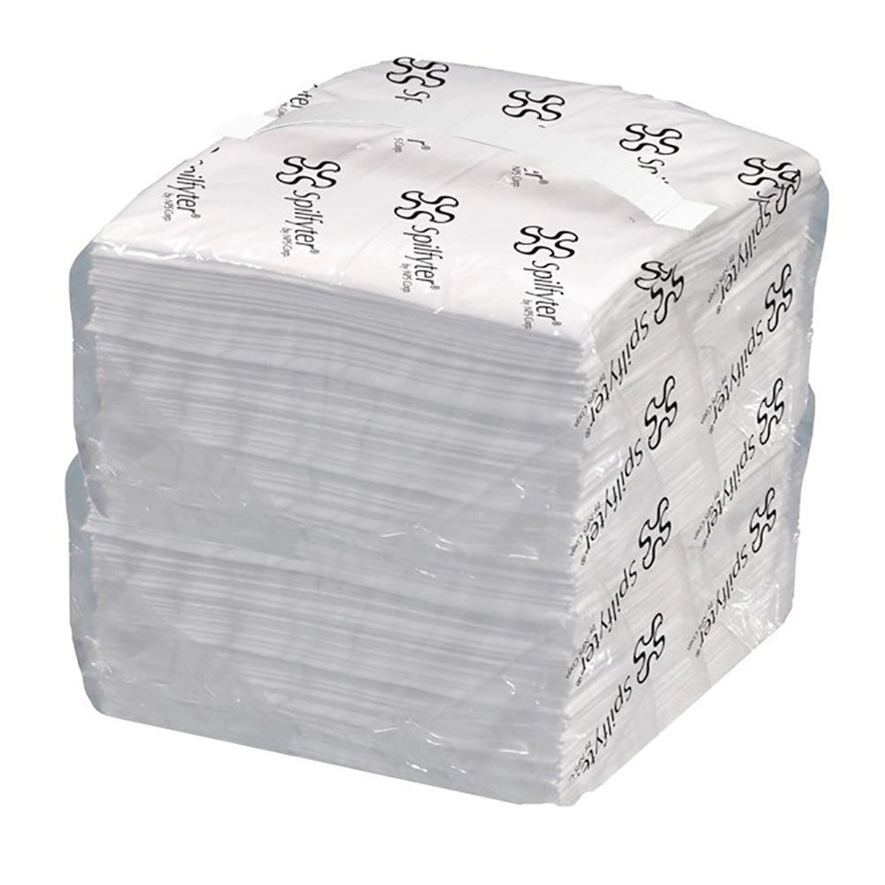 Streetfyter SFO-70 Heavy Duty 18" x 16" Oil Only Sorbent Lightweight Pad, White