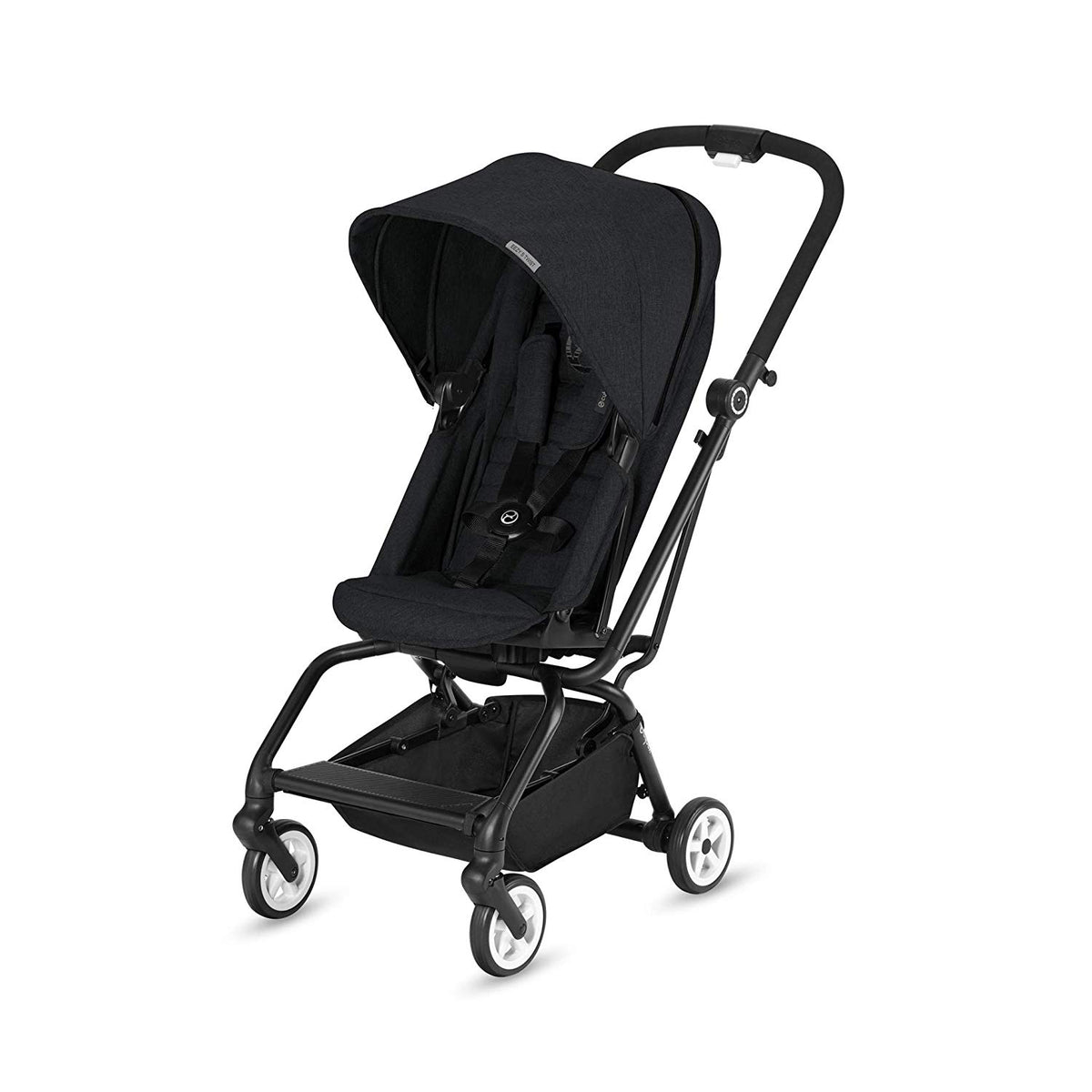 Cybex Eezy S Twist Travel System Stroller w/ Sun Canopy, Black (Open Box)