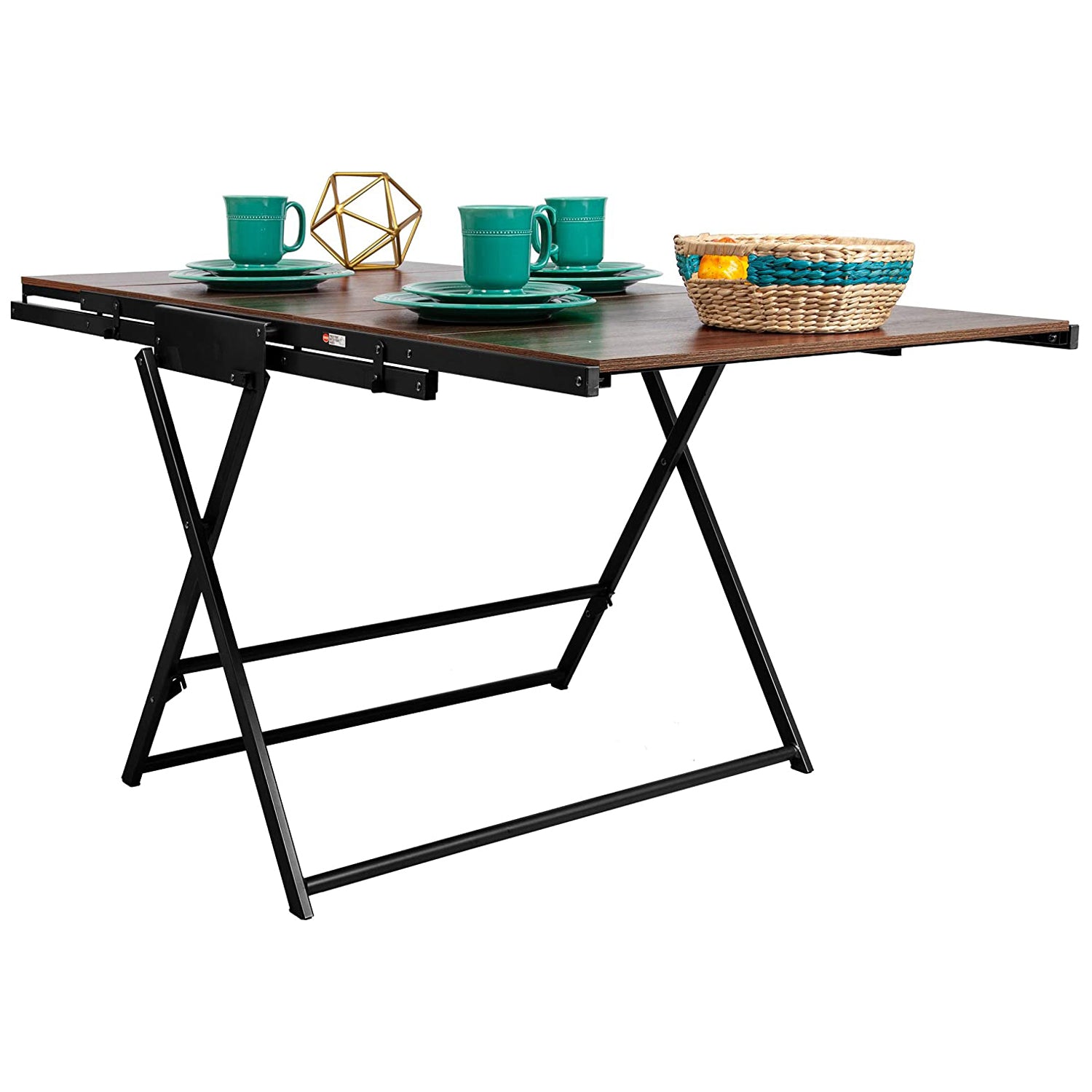 Origami 2 in 1 Multifunctional Wooden Storage Shelf To Table Desk Unit(Open Box) - VMInnovations