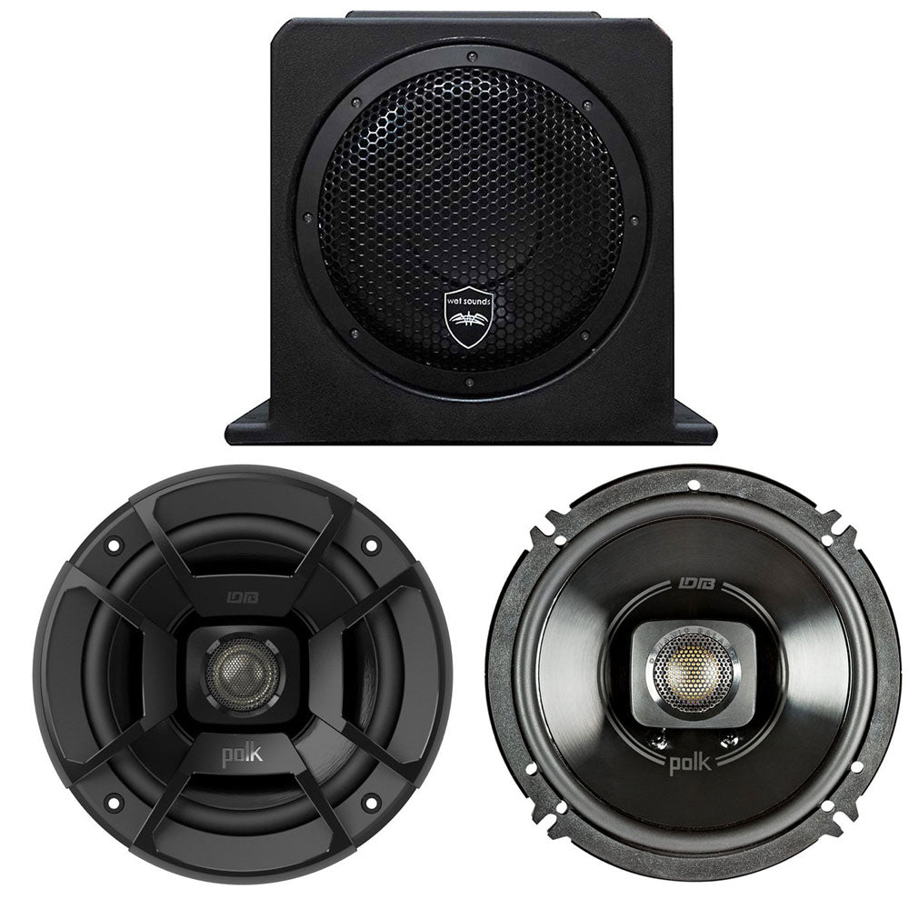 Wet Sounds Marine 10" Subwoofer + Polk Audio 6.5" 300W Stereo Speakers (Pair)