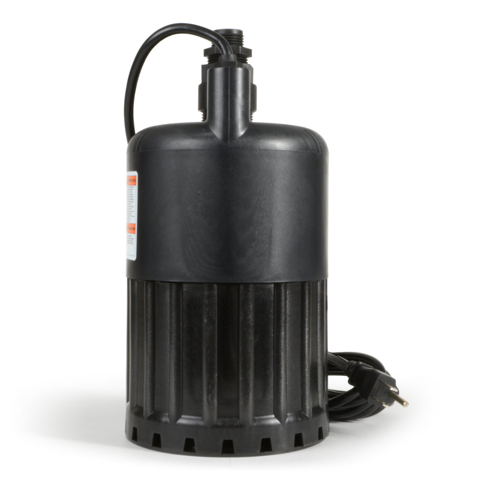 Eco Flo 1/2 HP 3180 GPH Manual Submersible Thermoplastic Utility Pump (Open Box)