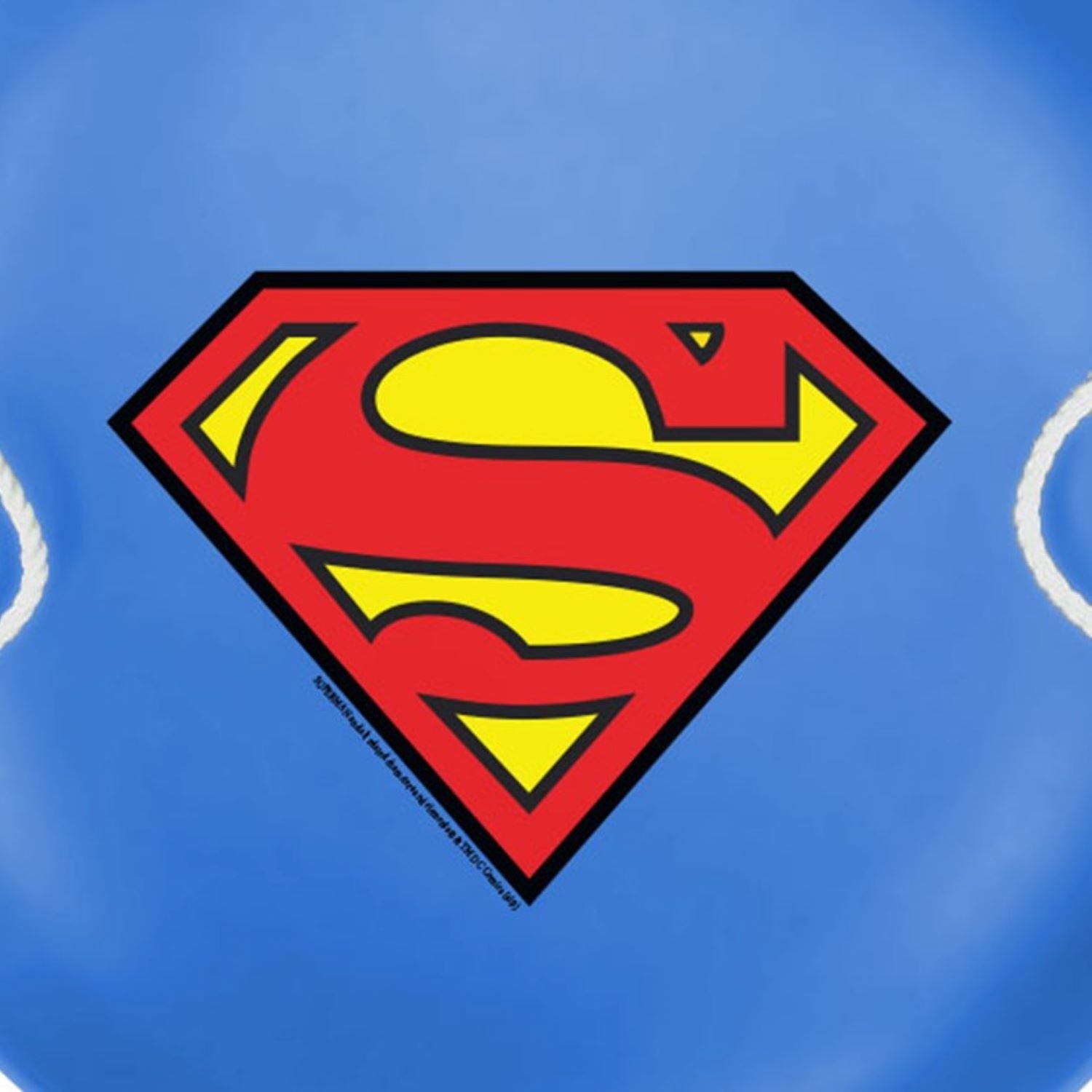 Slippery Racer 26" Heavy Duty Superman Metal Saucer Sled with Rope Handles, Blue - VMInnovations