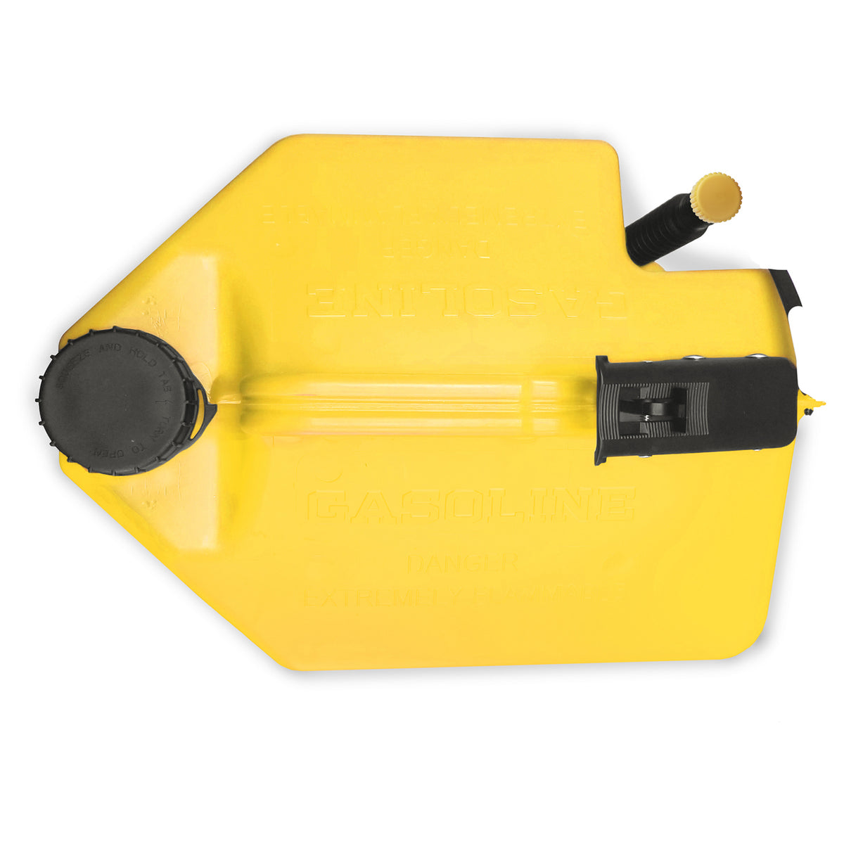 SureCan 5 Gallon Controlled Flow Gas Fuel Can w/Rotating Nozzle, Yellow (4 Pack)