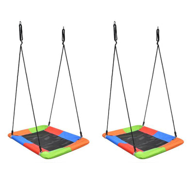Swinging Monkey Giant 40" x 30" Square Mat Platform Outdoor Play Swing (2 Pack)