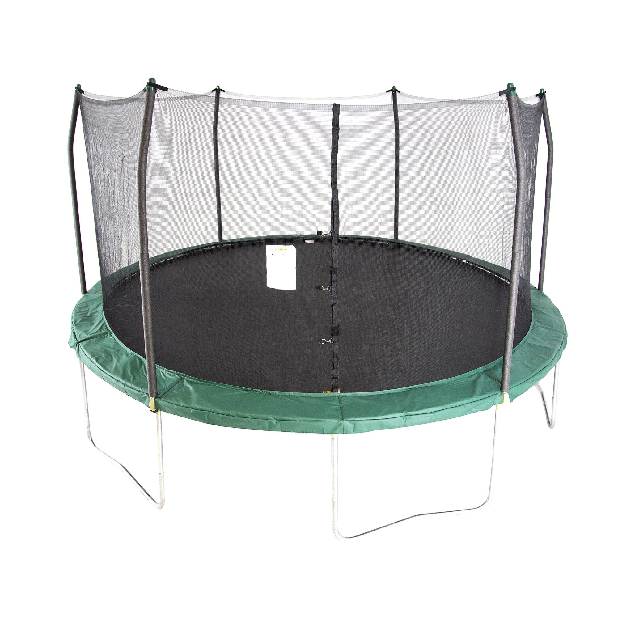 Skywalker Trampolines 15 Foot Round Outdoor Trampoline & Safety Enclosure, Green