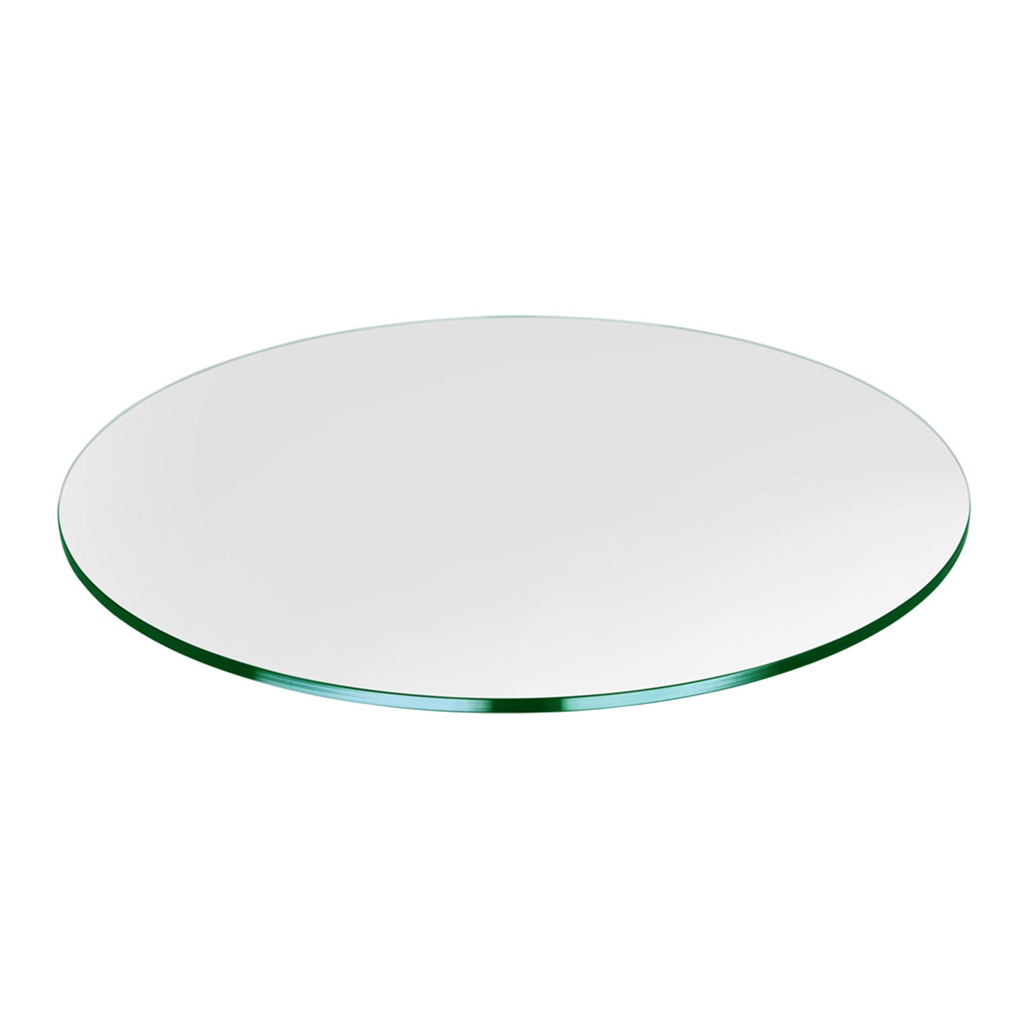 Dulles 24" Round 1/4" Thick Tempered Glass Table Top w/ Flat Edge (Open Box)
