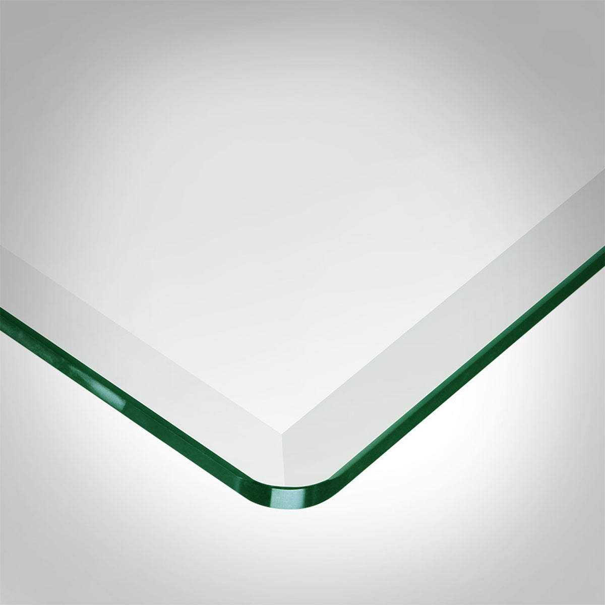 Dulles 30" Square Beveled Edge 1/2" Thick Tempered Glass Table Top (Open Box)