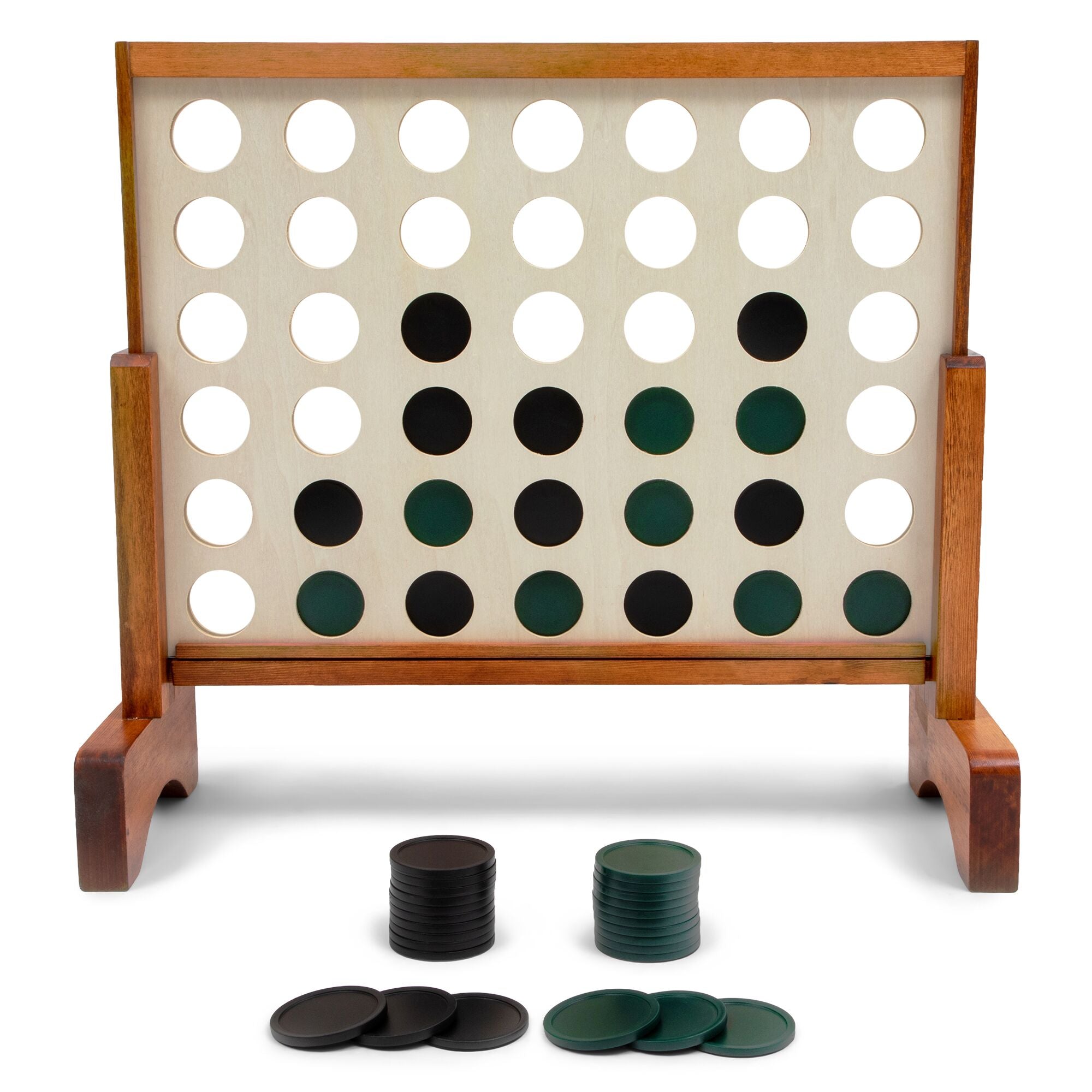 Lancaster Gaming Company 4 In A Row Wooden Game Set & Giant Tumbling Tower Set - VMInnovations