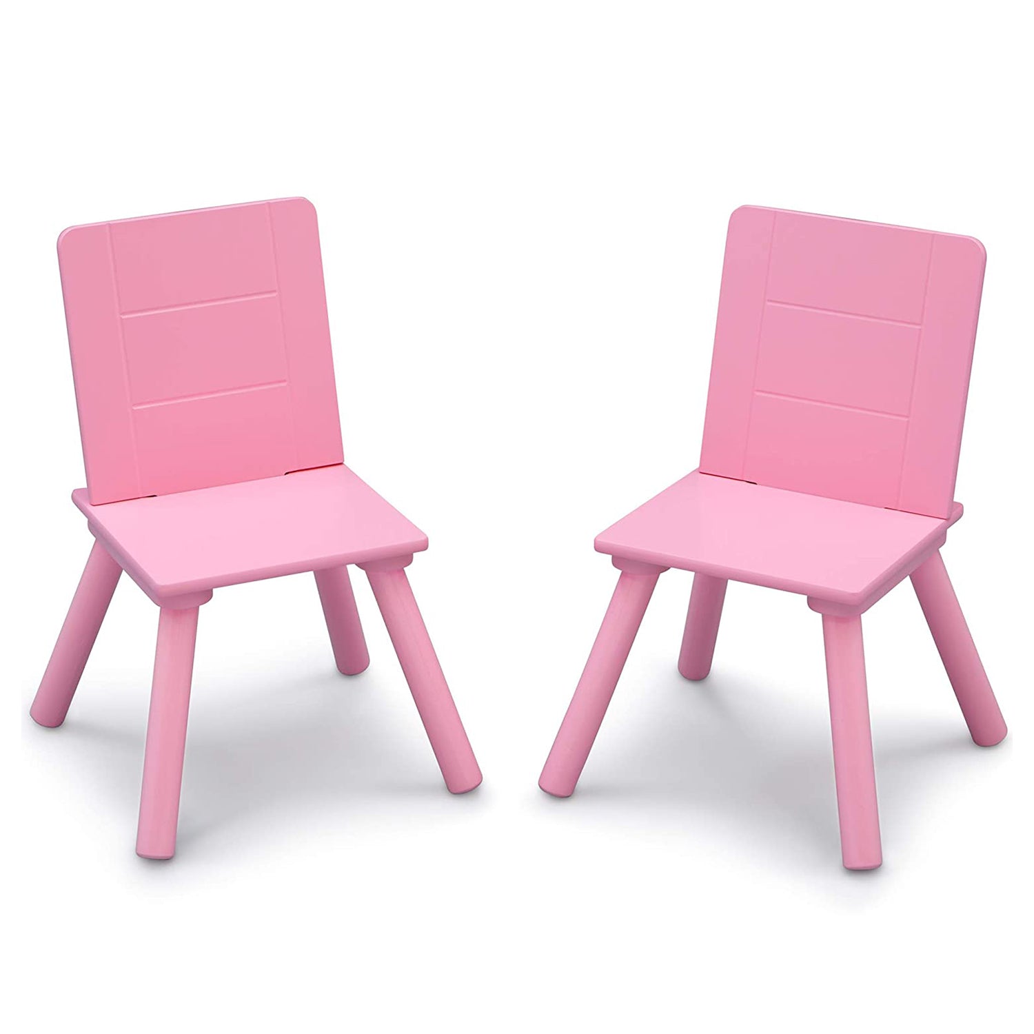 Delta Children Kids Table and Chair Set for Toddlers, White/Pink (Used)