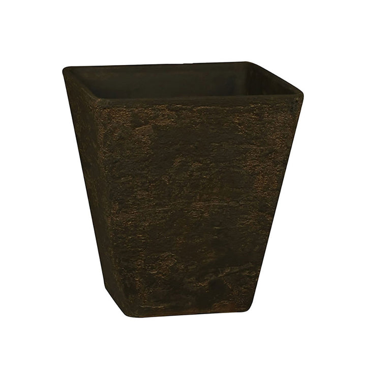 HC Companies KTS16000E59 16 Inch Tahoe Outdoor Square Planter Pot, Falcon Brown - VMInnovations