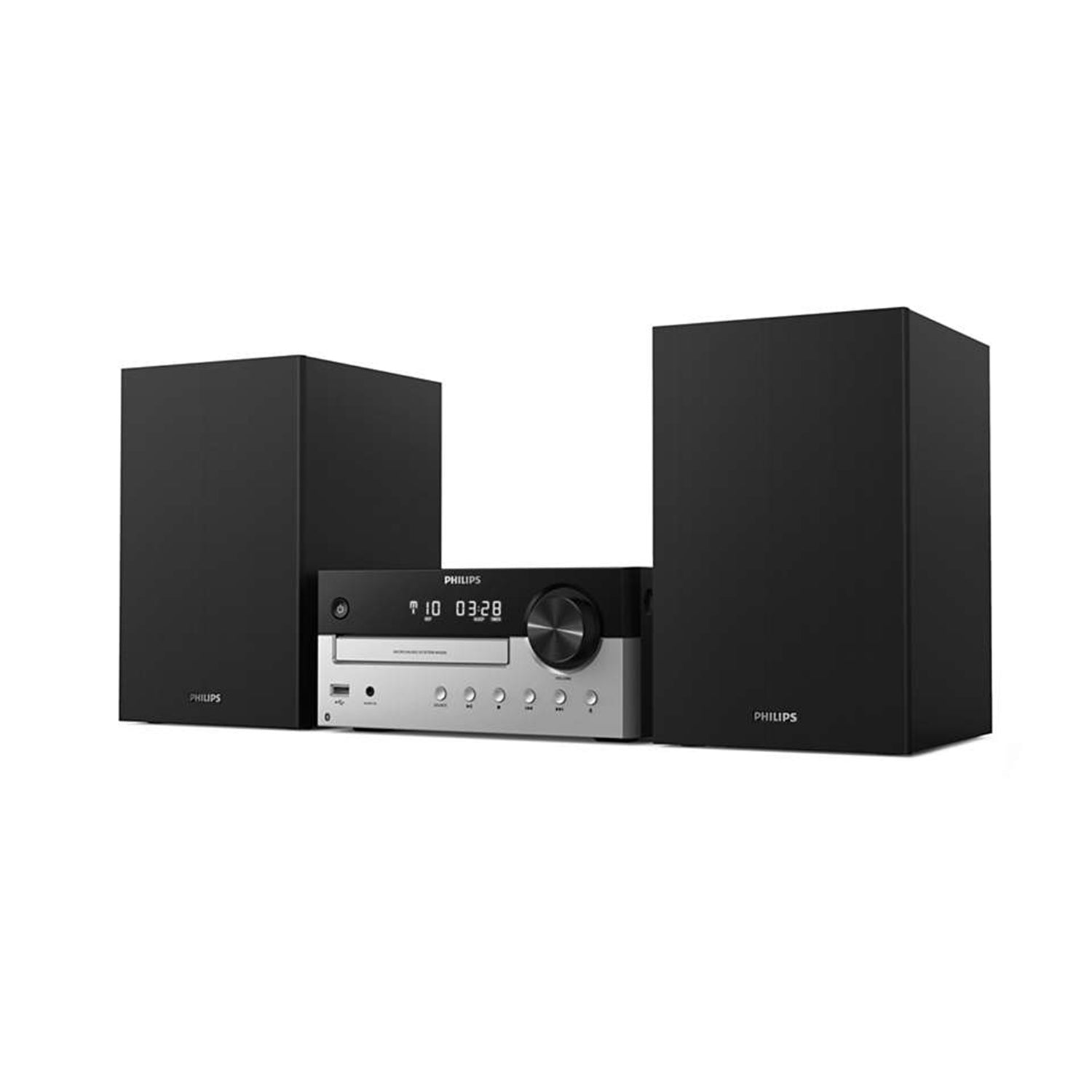 Philips Micro Music System Home Stereo with CD USB FM & Bluetooth, 60W(Open Box) - VMInnovations