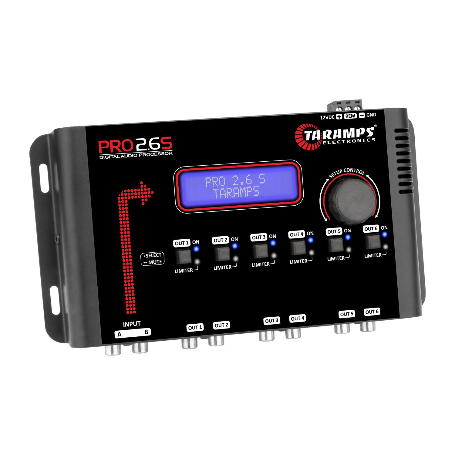 Taramps 900727 Pro 2.6S Audio Digital Processor with QPower Installation Kit