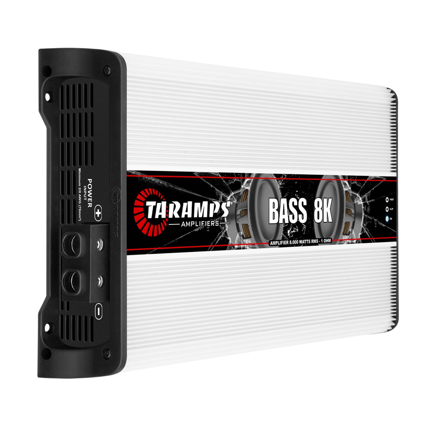 Taramps BASS 8K 8000 Watt RMS Mono Amp and QPower Amplifier Installation Kit