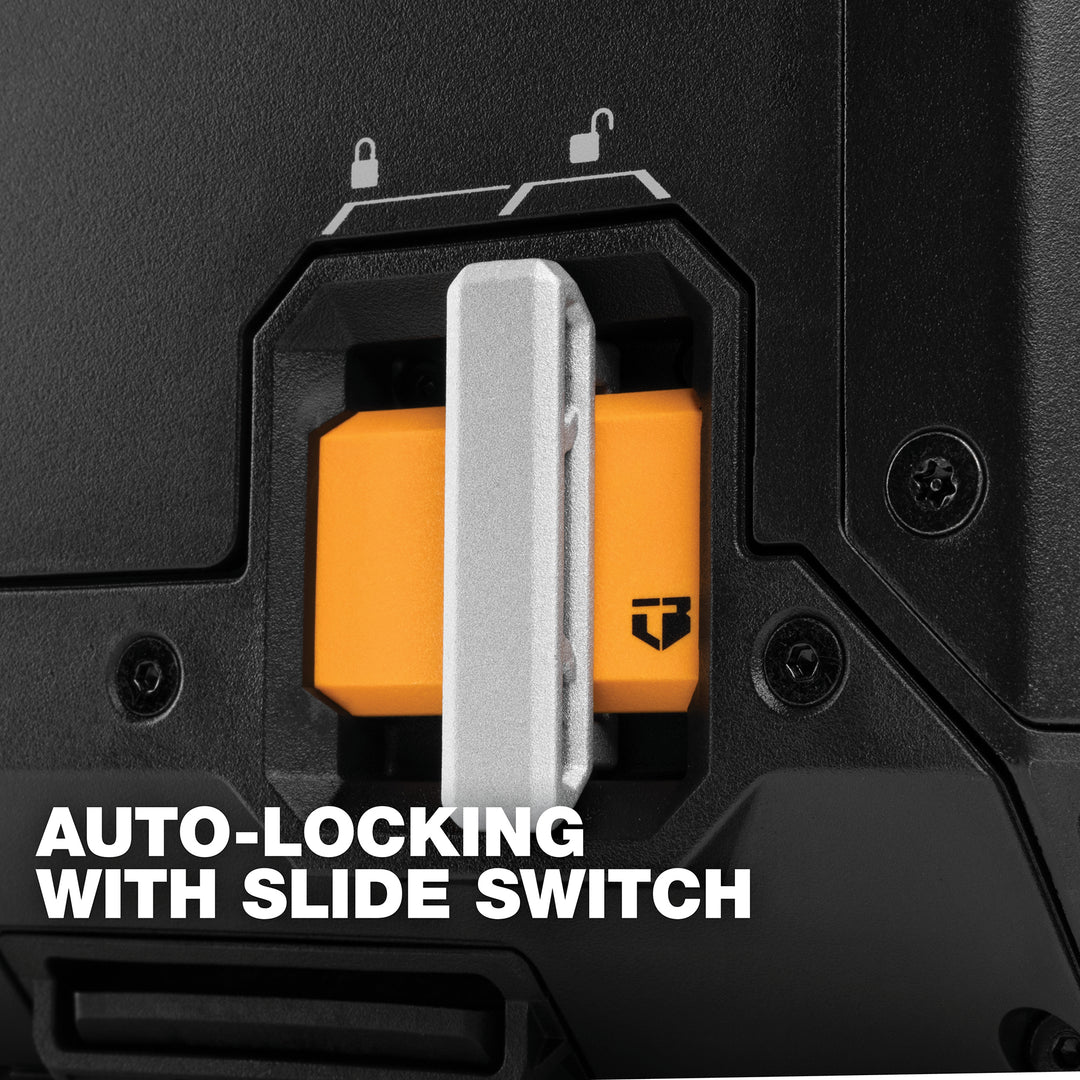 ToughBuilt StackTech Compact Tool Box Lockable Organizer with Removable Tray - VMInnovations