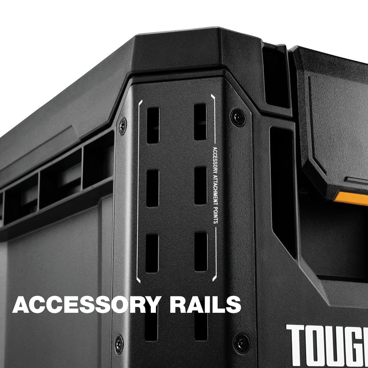 ToughBuilt StackTech Compact Tool Box Lockable Organizer with Removable Tray - VMInnovations