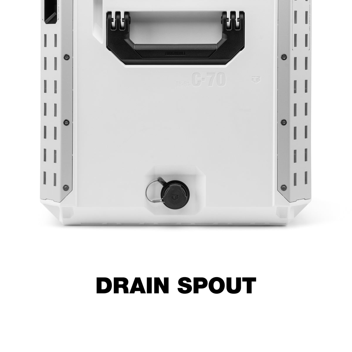 ToughBuilt StackTech XL Cooler, 38 Quart Hard Shell Ice Chest, White (Open Box) - VMInnovations