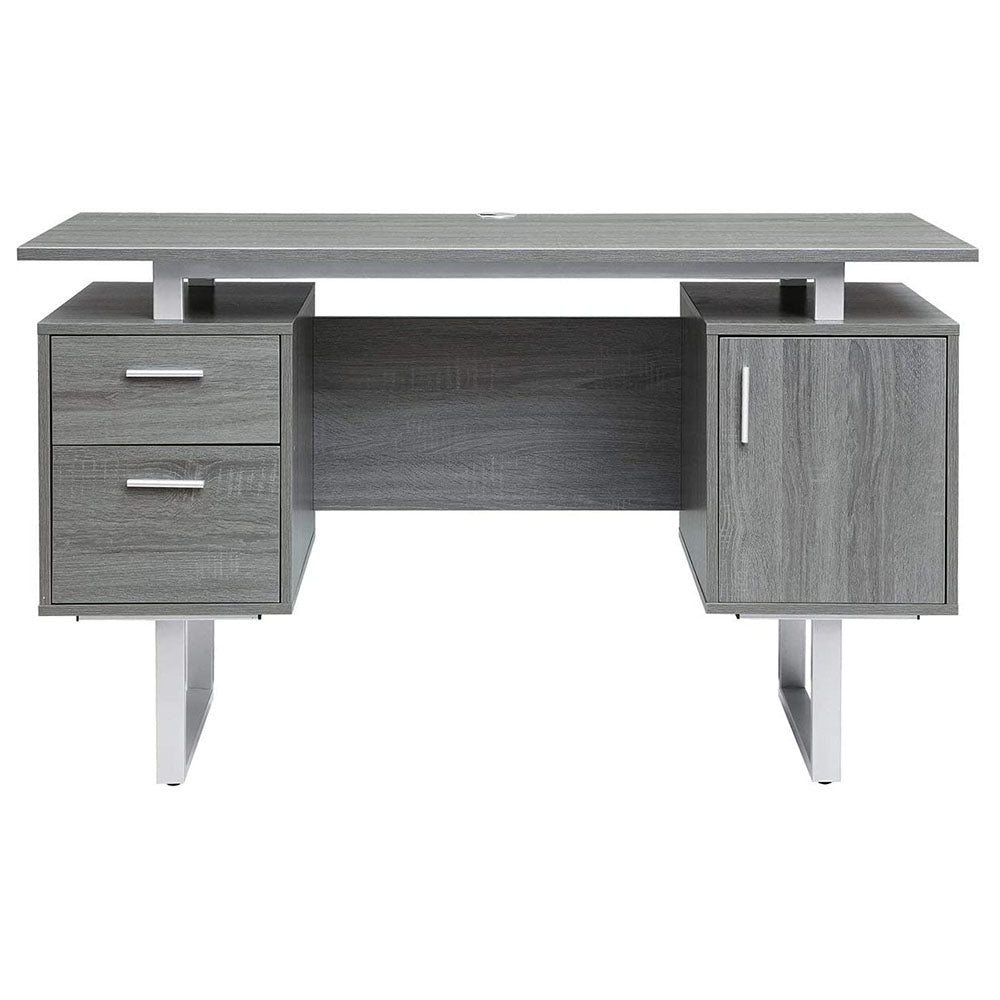 Techni Mobili 3 Drawer Modern Office Desk and Vertical Filing Cabinet (Open Box)