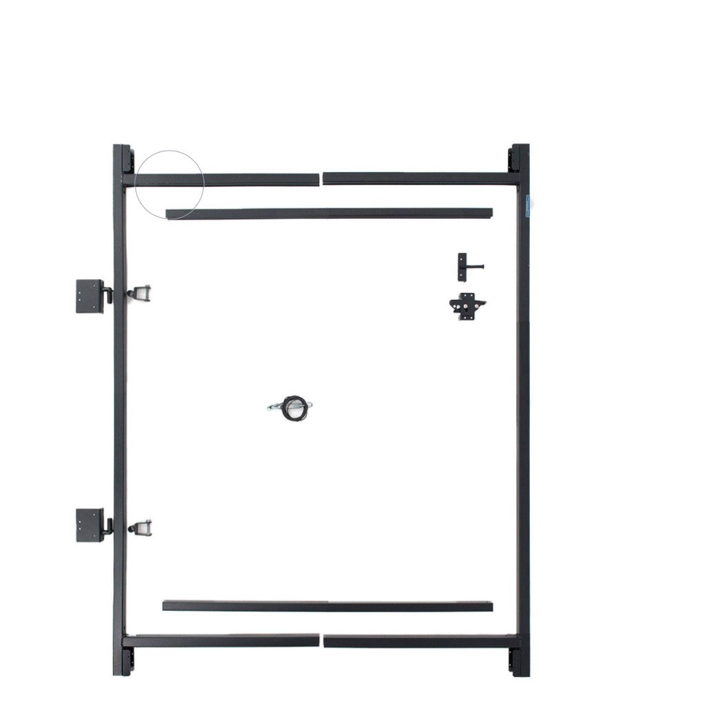 Adjust-A-Gate Steel Frame Gate Building Kit, 36"-60 Inch Wide Opening (2 Pack) - VMInnovations