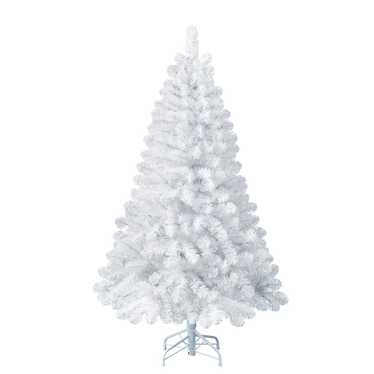 Home Heritage Oxford 5' Artificial Prelit Christmas Tree 200 Clear LEDs, White