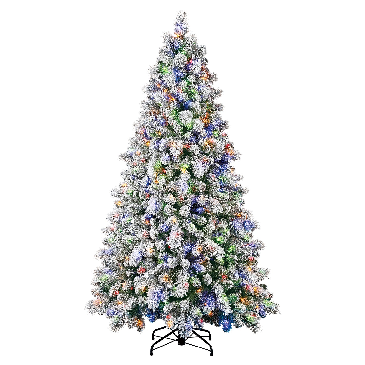 Home Heritage Cascade 7' Pine White Artificial Prelit Christmas Tree (Used) - VMInnovations