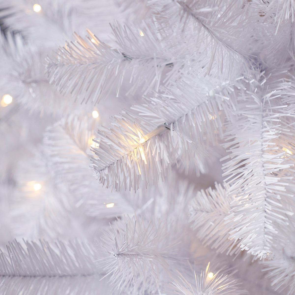 Evergreen Classics Oxford 7.5' Artificial Prelit Christmas Tree, 500 LEDs, White