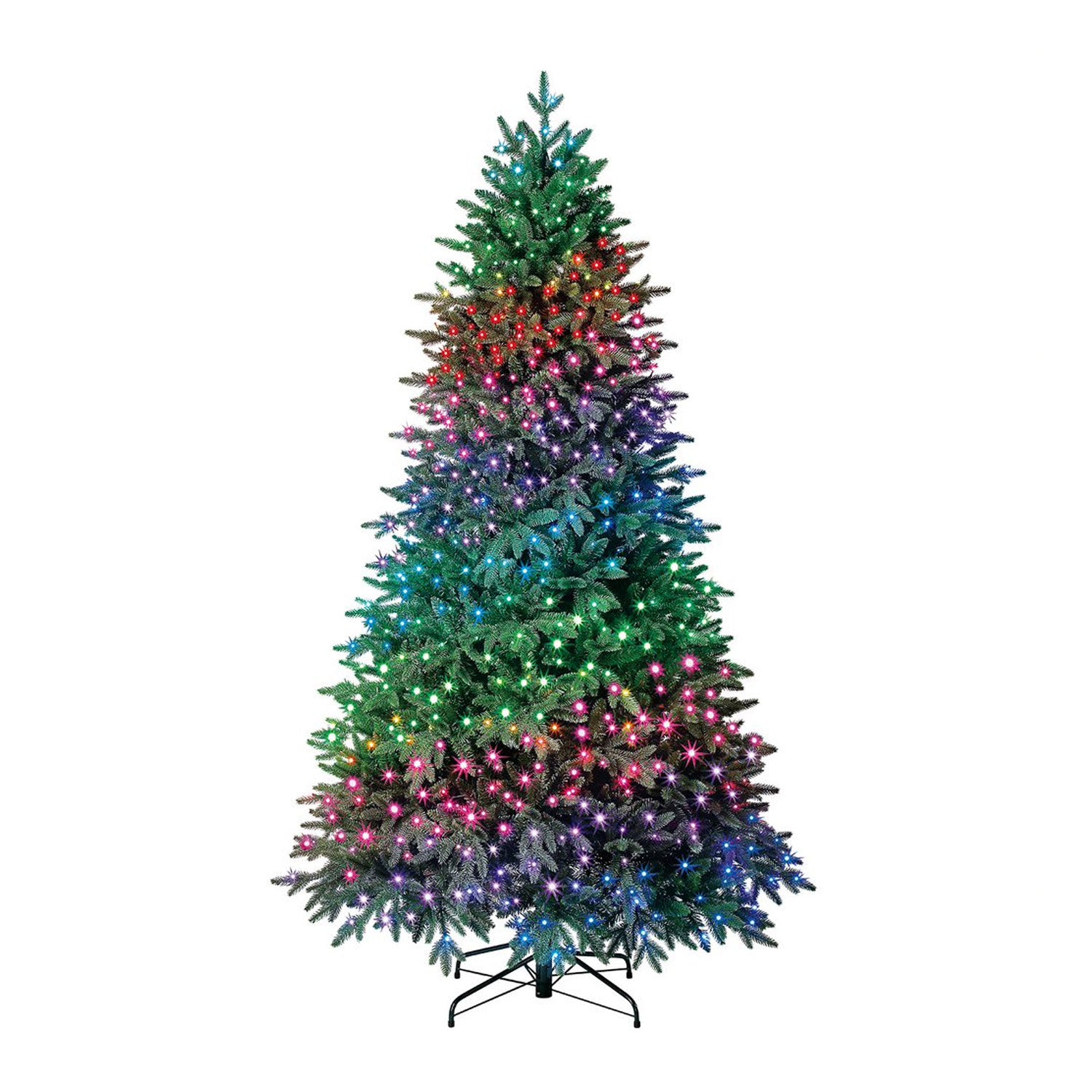 Home Heritage 7.5 Foot Quick Set Spruce Prelit Tree w/ Twinkly Lights (Used)