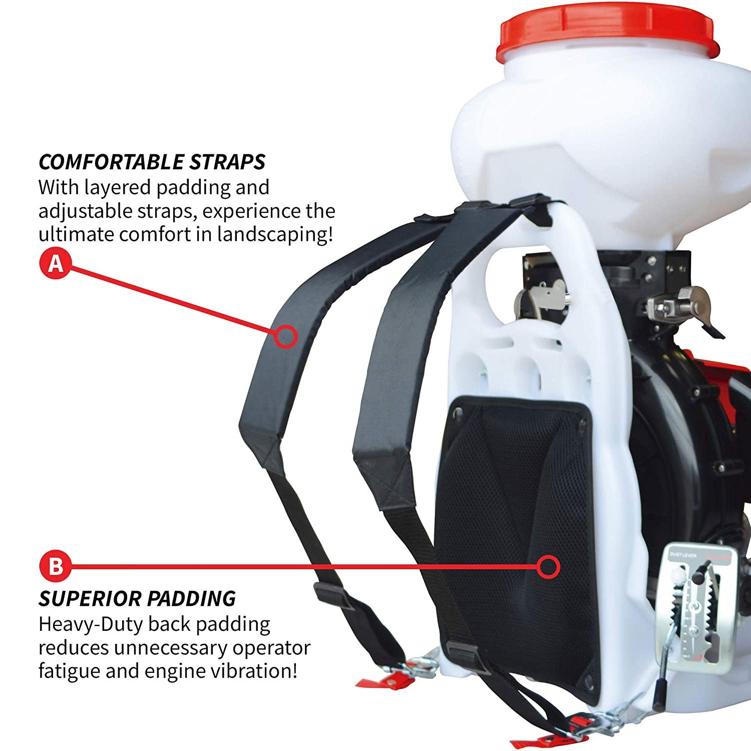 TOMAHAWK TGS30 Motorized 4 Gallon Broadcast Fertilizer Spreader, Spreader Only