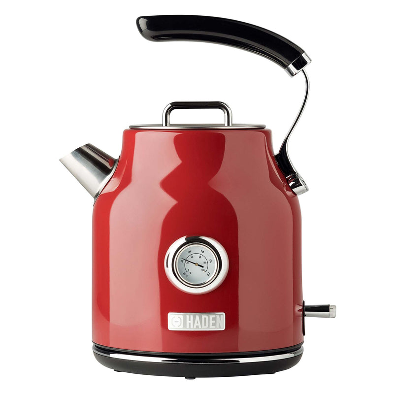 Haden Dorset 1.7 Liter Stainless Steel Electric Kettle, Red (Open Box)