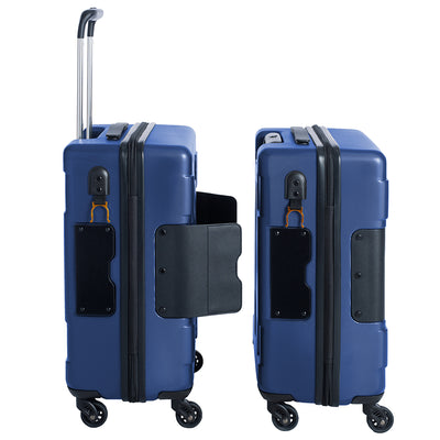 TACH V3 Hard Shell Carry On Spinner Suitcase Luggage, Midnight Blue (Open Box)