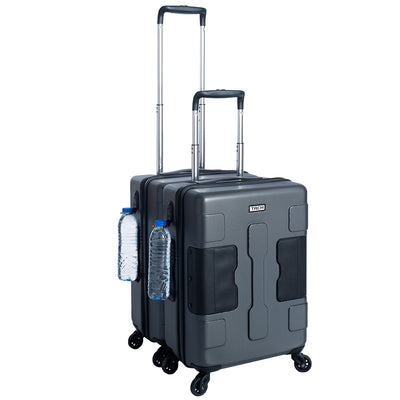 TACH V3 3 Piece Hard Shell Rolling Suitcase Luggage Set w/ Wheels, Gray (Used)