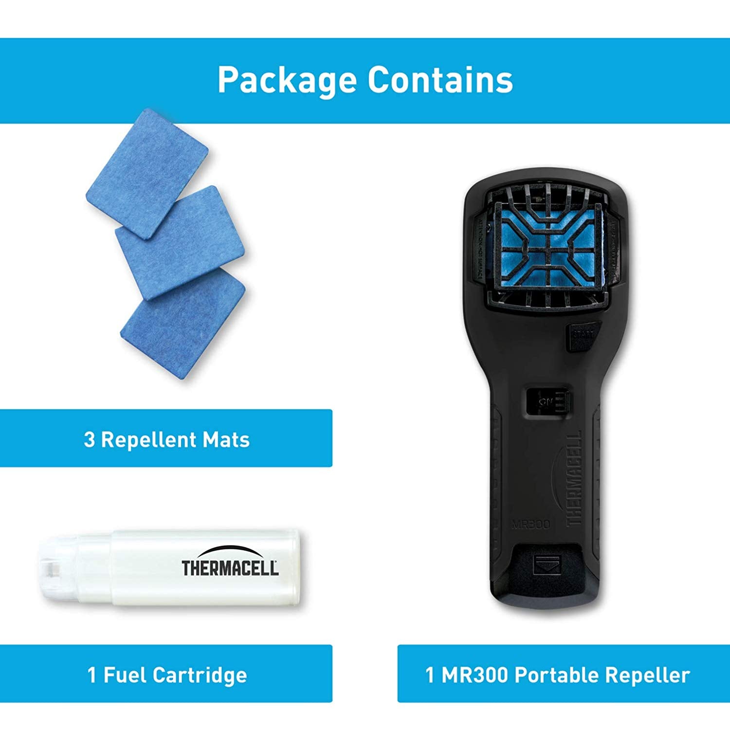 Thermacell MR300L Mosquito Repellent & 12-Hour Refill Pack (2 Pack) & Holster - VMInnovations