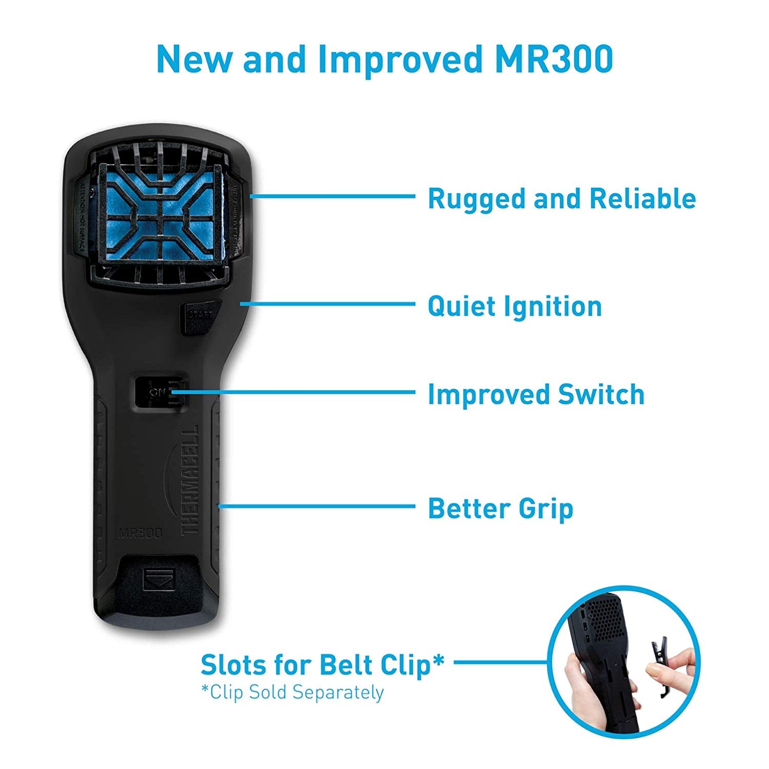 Thermacell MR300L Mosquito Repellent & 12-Hour Refill Pack (2 Pack) & Holster - VMInnovations