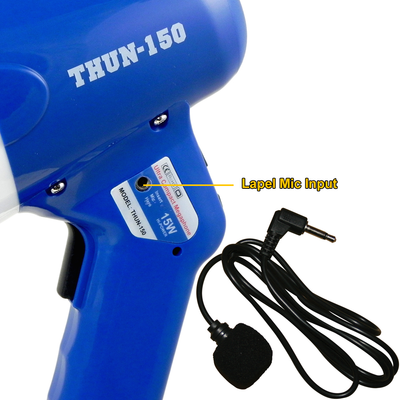 ThunderPower 600 Yard Sound Range Portable PA Bullhorn Megaphone Speaker, Blue