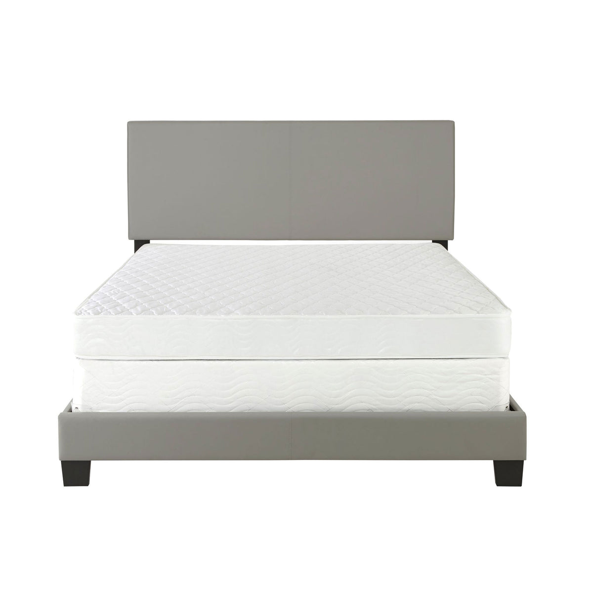 Boyd Sleep Montana Queen Bed Frame Foundation and Headboard, Grey (Open Box)