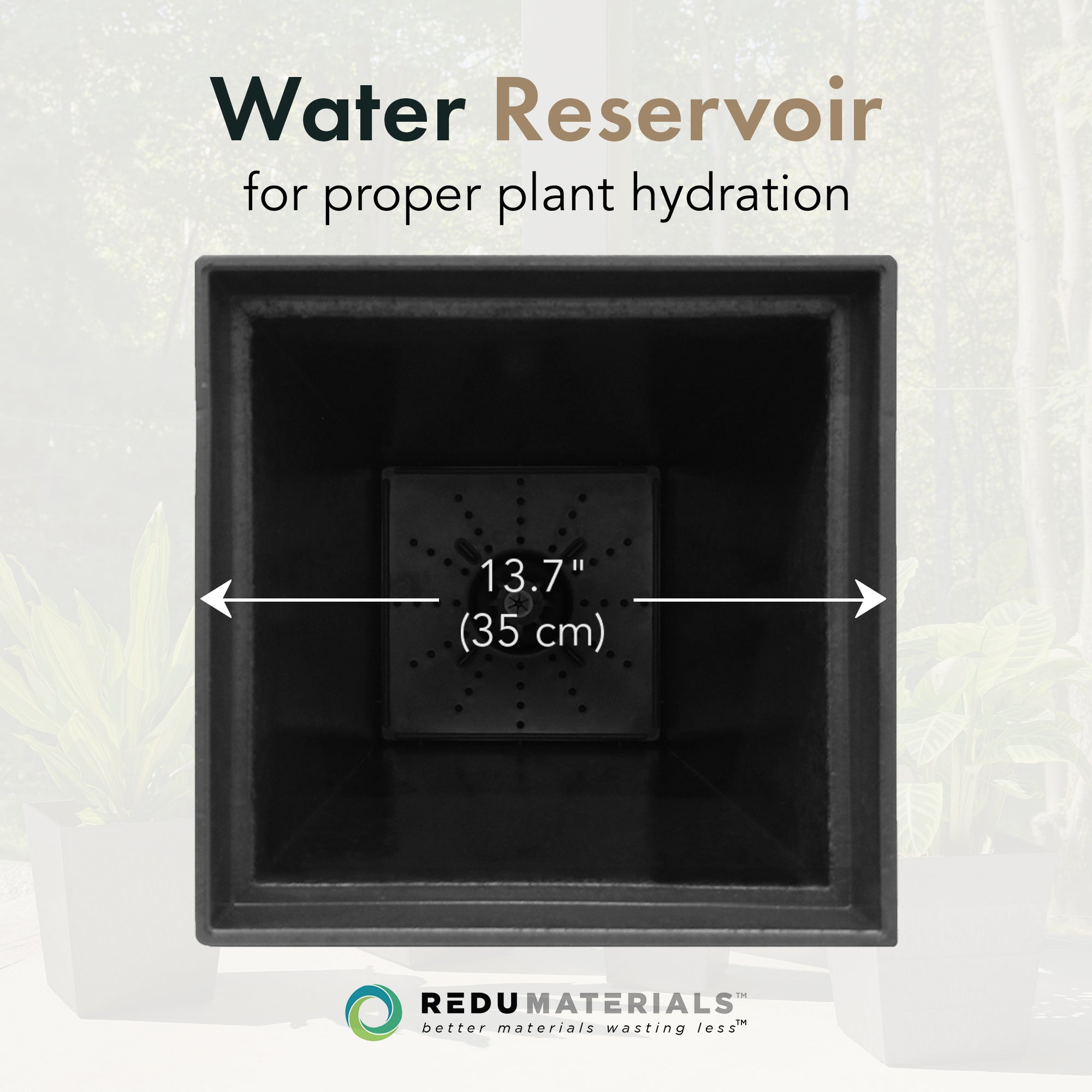 Tierra Verde 2pk Self Watering Planter, Symphony, 15"W x 28"H (Used) - VMInnovations