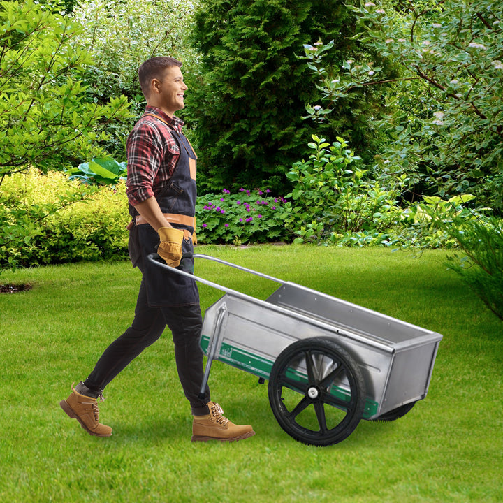 Tipke Manufacturing Company Foldit Do It All Aluminum Folding Cart, Green Stripe - VMInnovations