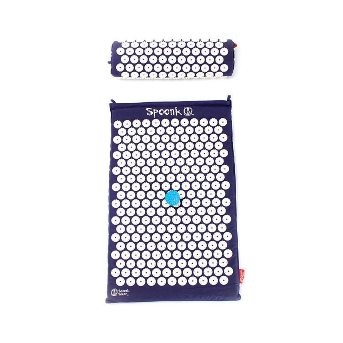 Spoonk Acupressure 100 Percent Cotton Eco Mat Back and Neck Massager, Navy Blue