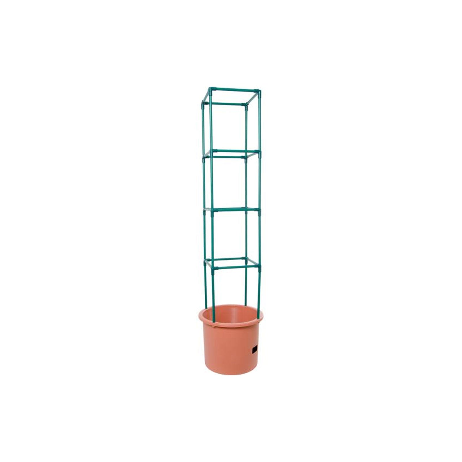Hydrofarm Tomato Garden Pot w/4 Foot Trellis Tower & GROW!T Coco Coir Mix Block - VMInnovations