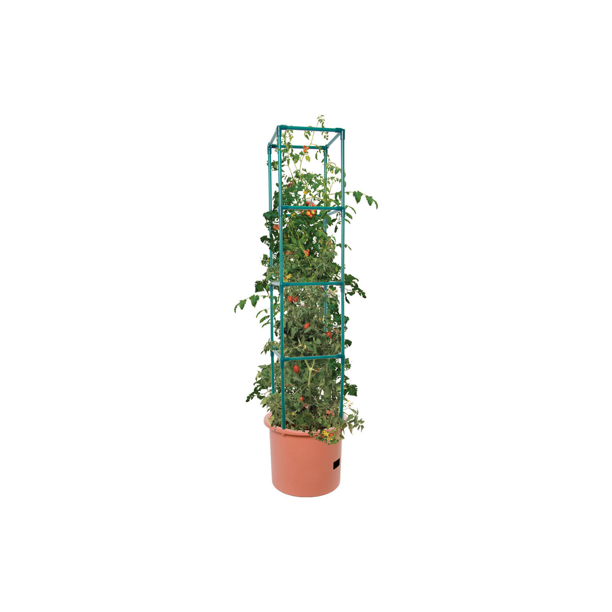 Hydrofarm Tomato Barrel Garden Planting System w/ 4 Ft Trellis Tower (Damaged)