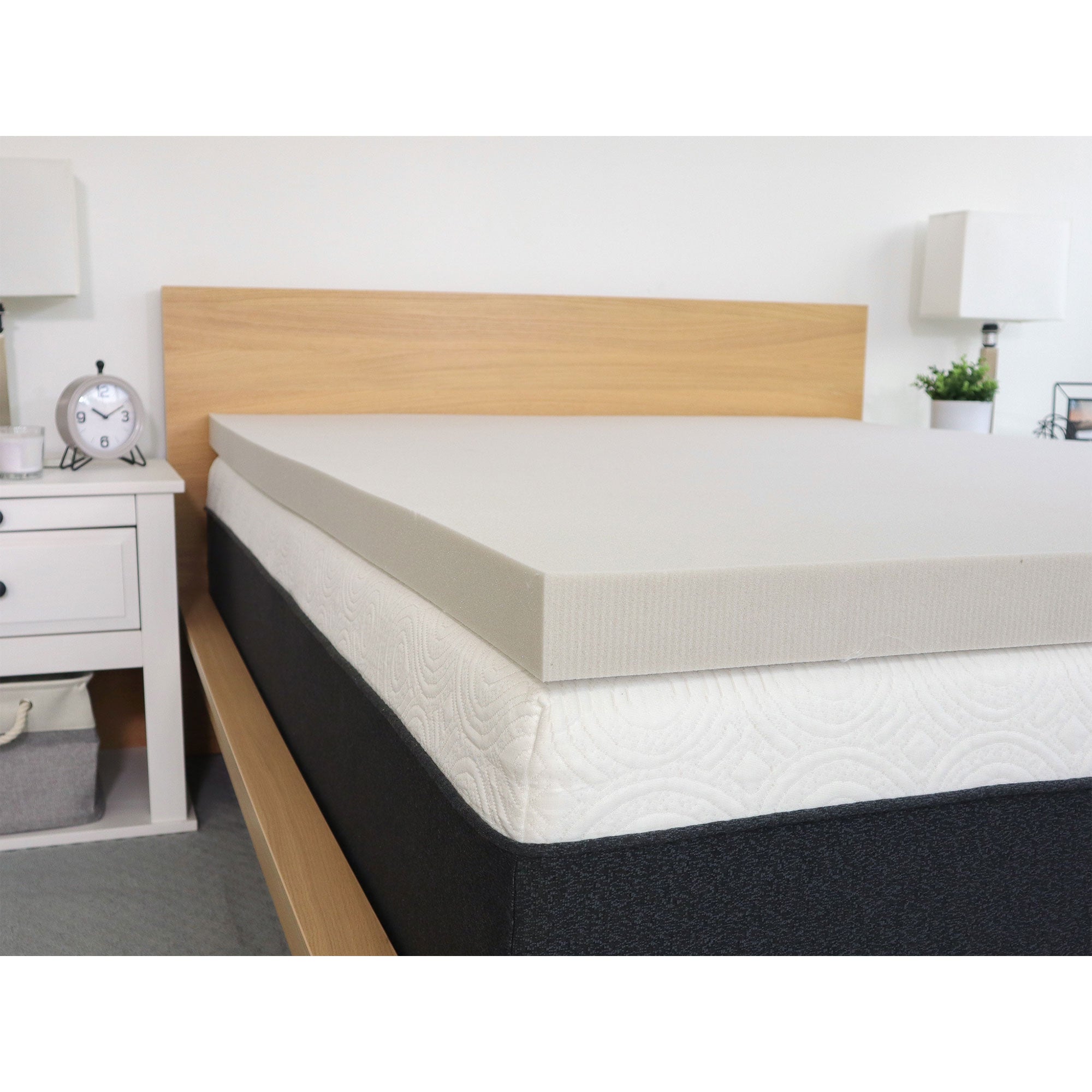 I Love Pillow Gel Infused Memory Foam Copper Mattress Topper, Twin XL (Open Box) - VMInnovations