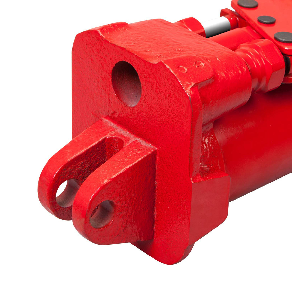 Big Red 8 Ton Hydraulic Long Ram Jack w/ Double Piston Pump & Clevis Base, Red