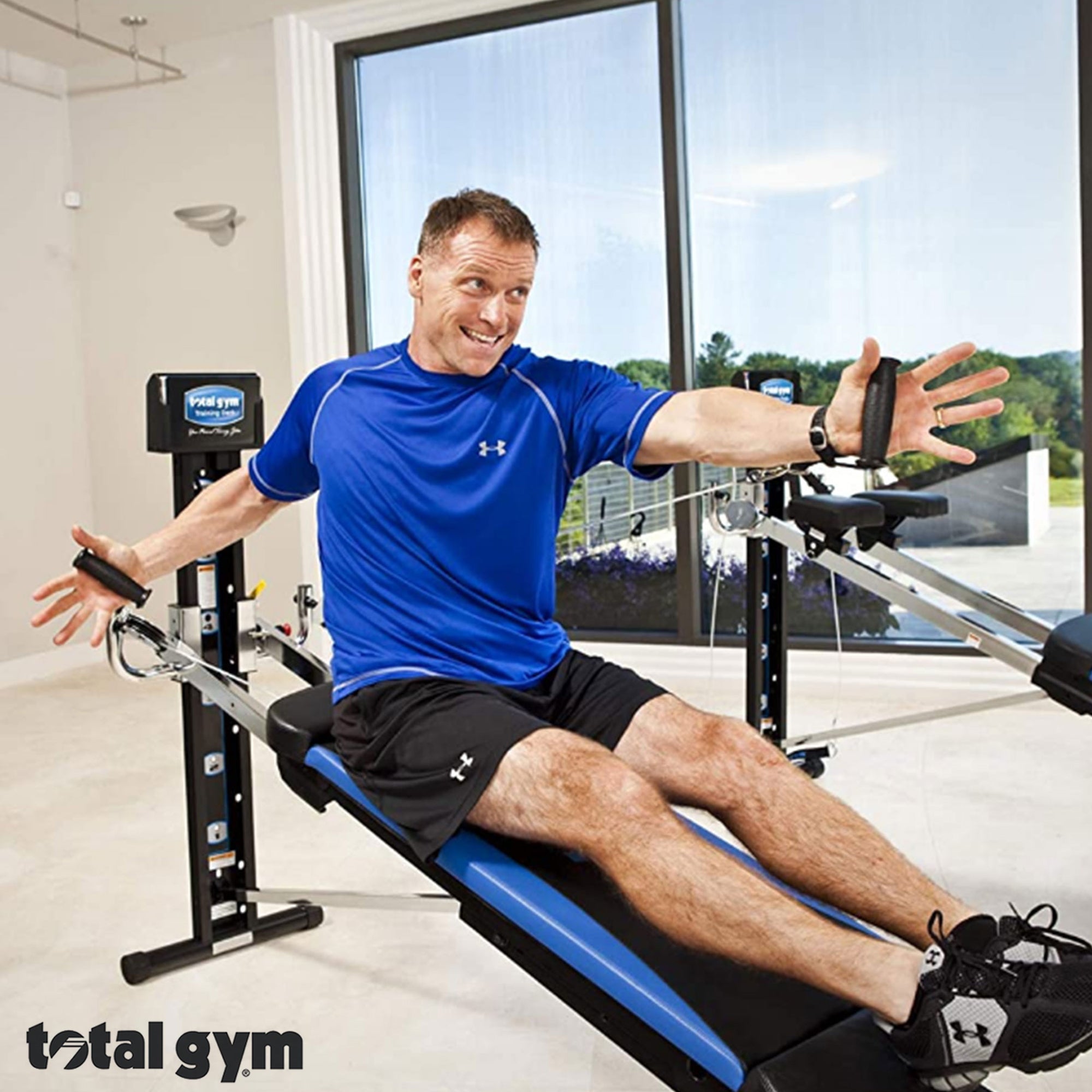 Total Gym XLS Unisex Home Gym Workout Machine with Ab Crunch Bench (Open Box) - VMInnovations