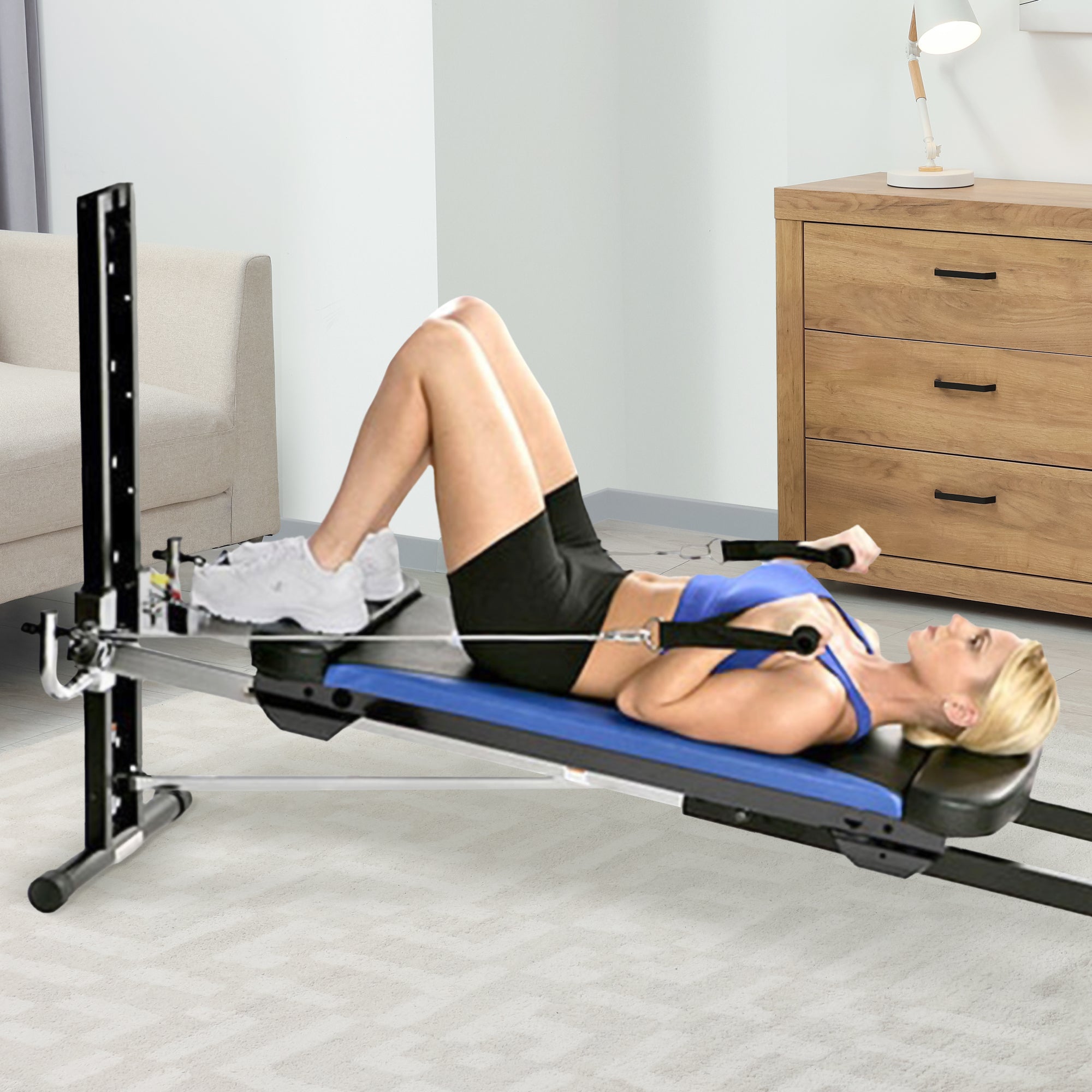 Total Gym XLS Men/Women Universal Fold Home Gym Machine Plus Accessories