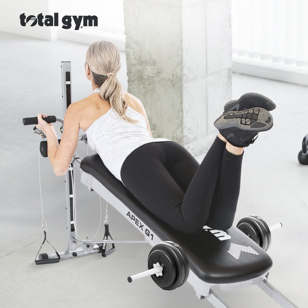 Total Gym Heavy Duty Total Gym Home Unit Weight Bar for Added Strength, Chrome - VMInnovations