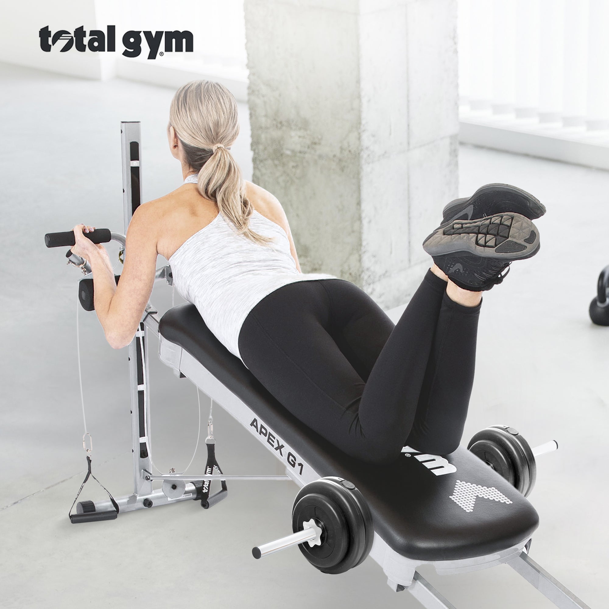 Total Gym Heavy Duty Total Gym Home Unit Weight Bar for Added Strength(Open Box) - VMInnovations