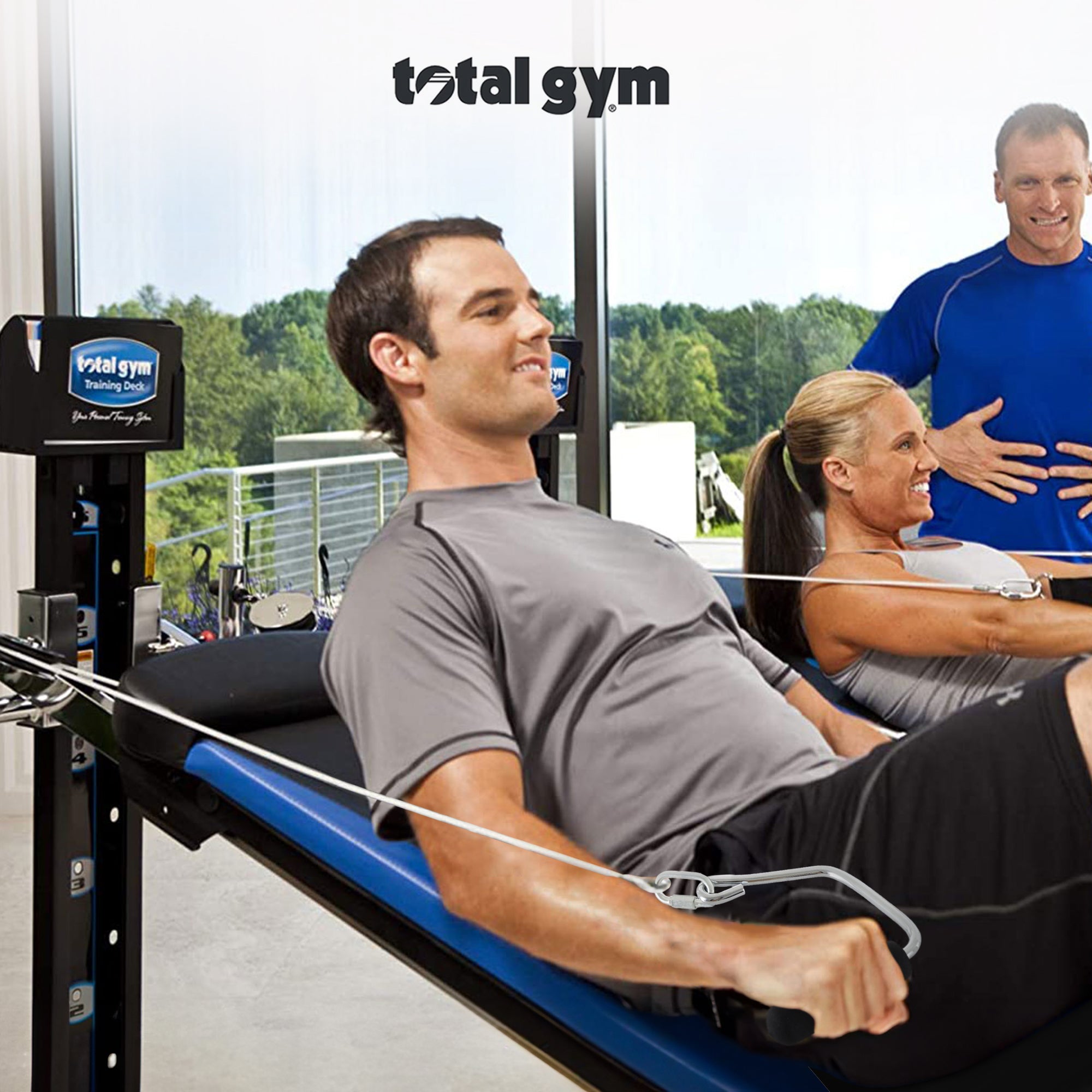 Open Ended Chrome Handles Total Gym Home Workout Machines (Open Box) - VMInnovations