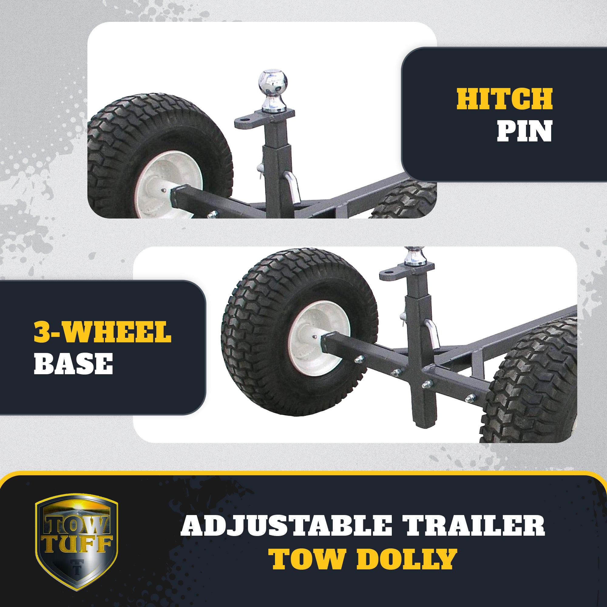 Tow Tuff Weight Distributing Adjustable Trailer Dolly (Damaged)