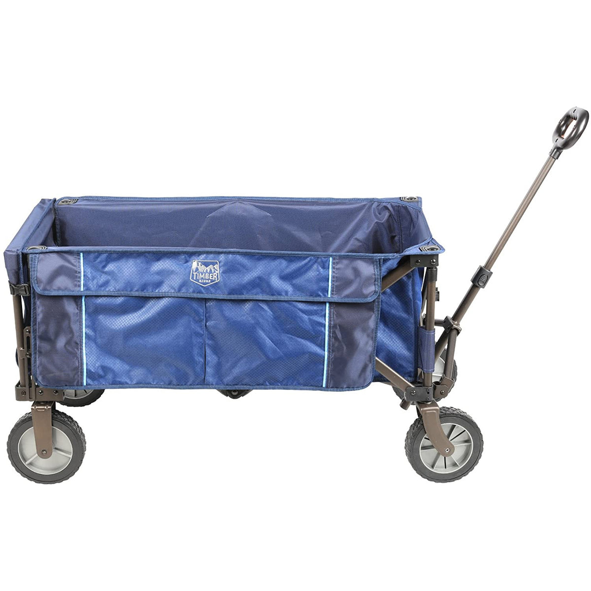 Timber Ridge 21727 Laburnum Foldable Rolling Utility Tailgate Wagon Cart, Blue